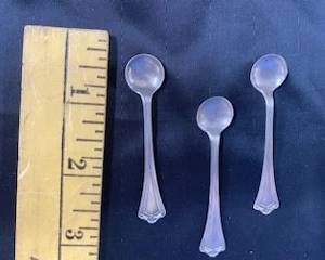 Sterling Salt Spoon- Baker  Manchester Roanoke Pattern- 1918