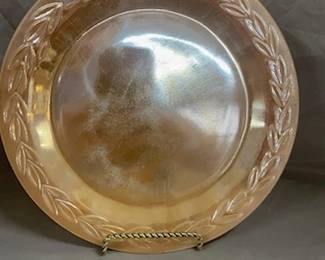 Fire King Peach Luster Plate 