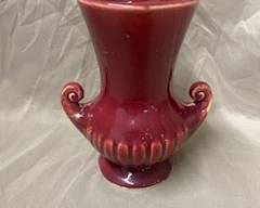 McCoy Burgundy Vase 