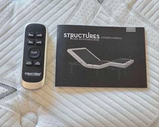 1 Therapedic Edgewood Double Mattress and Structures Adjustable Base Mechanical Frame