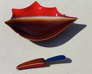Mid Century Butter Dish