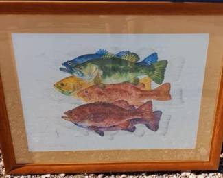 Artist Signed Bass Artwork