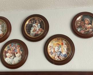 collection of decorative plates
