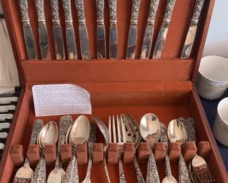 64 piece Godinger silver plated flatware
