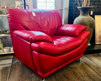 PLUSH BUTTERY RED LEATHER 