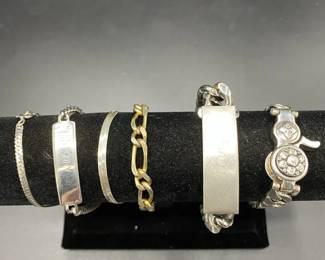 Silver And Gold Chain Bracelets