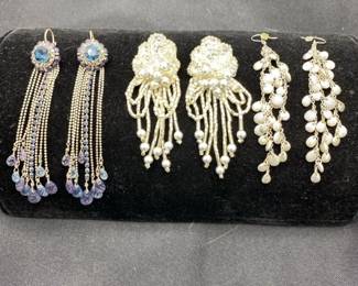 Vintage Statement Earrings Pierced