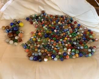 Variety of marbles