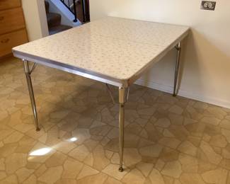 Mid century modern aluminum table
