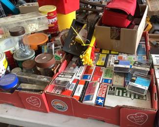 Multiple boxes of all sizes nails, screws etc