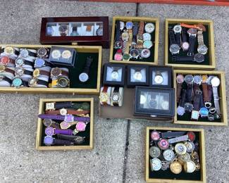 Nice collection of various brands of wrist watches and pocket watches