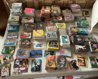 Large variety of comic, movie, gaming cards.  Marvel and DC.  