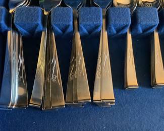 Close up of flatware pattern