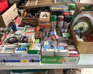 More boxes of garage items