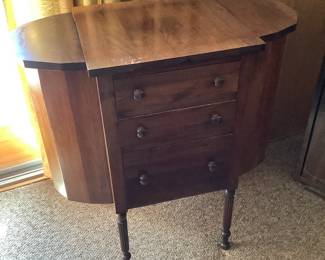 Antique Martha Washington sewing cabinet.  measures 28” w x 14” d x 29” h