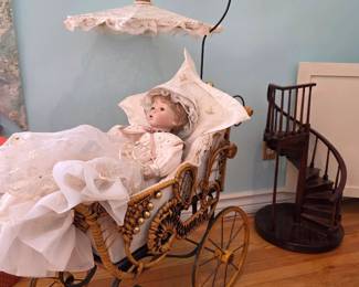 Vintage Victorian Buggy and Doll