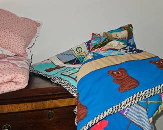 unusual hand crafted quilt