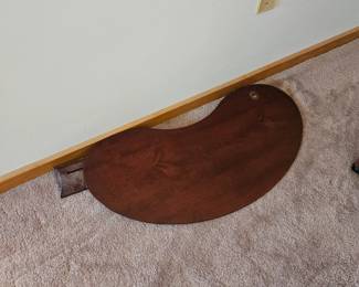 lap top table WITH its own stand.  Dust is free.  haha