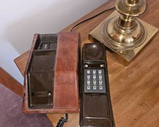 leather encased phone. VTG