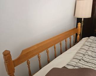 other bedroom, mattress is king and sold separately.  This may be a queen