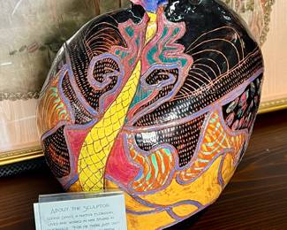 1992 Signed Sculpture by Jacksonville artist Cookie Davis 