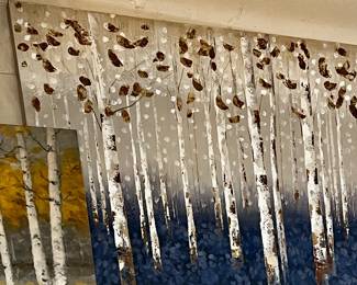 Aspen trees landscape art