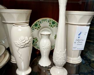 Collection of Lennox vases