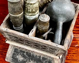 Antique Thai wood Betel tray