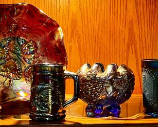 Vintage carnival glass