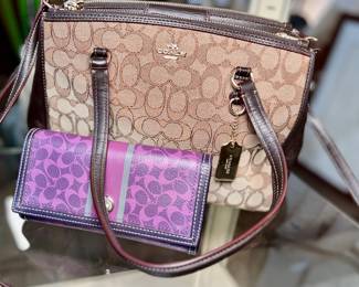 Vintage Coach purse and wallet