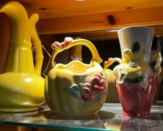 Vintage porcelain vases and jug