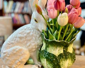 Hand-painted made in Italy Easter/spring flower pot