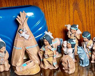 Indigenous nativity scene “Xmas day in Lacata“ 