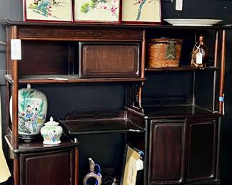 Vintage Chinese room divider/display cabinet