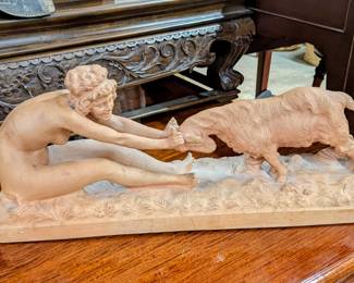 Antique Italian Terracotta Cast signed Gory