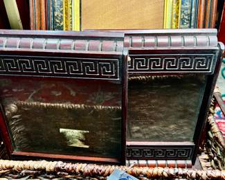 Basket of antique and vintage frames