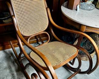 Vintage Brentwood Cane rocker