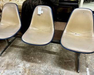Vintage Savannah airport terminal chairs/seating