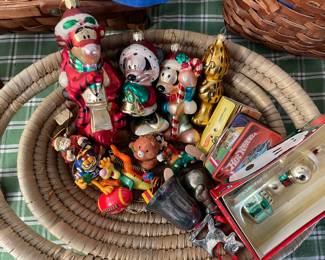 huge christmas collection -- lots of mercury glass, new and old