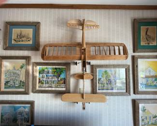 model airplanes, vintage key west prints
