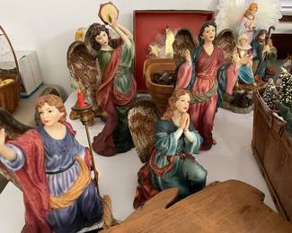 about five nativity scenes (maybe more!) including thomas kincaid