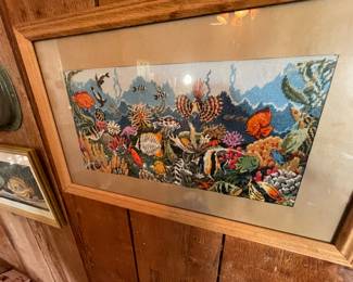 embroidered reef scene -- stunning colors