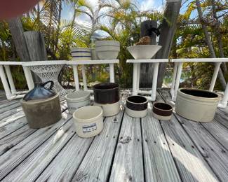 stonewear bowls, basins and jugs