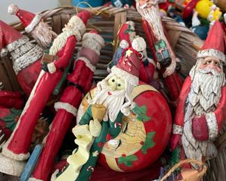 wooden santas
