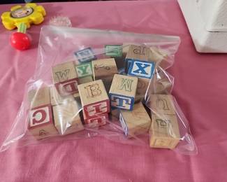 Vintage wooden blocks