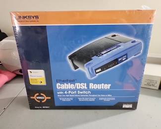 EtherFast Cable/DSL Router with 4 port switch, brand new