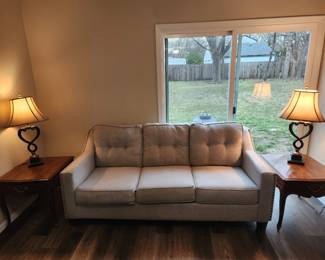 Sofa, she had it professionally cleaned