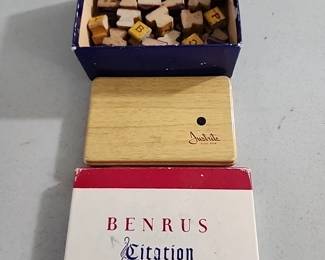 Vintage stamp and letters/numbers