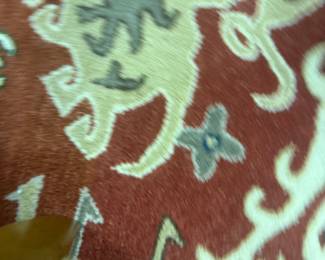 Red/Terracotta Hand knotted Wool Rug