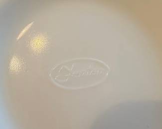 Fenton Milk Glass Hobnail Ruffled Edge Bowl